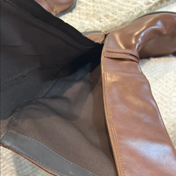 Brown Leather Knee-High Boots - Picture 4 of 4